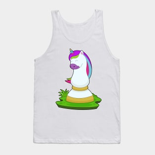 Unicorn Chess piece Knight Chess Tank Top